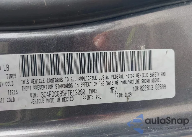 3C4PDCGB5HT613080: 42425123