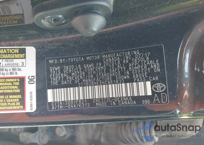 2T1BURHE6HC861833: 42425196