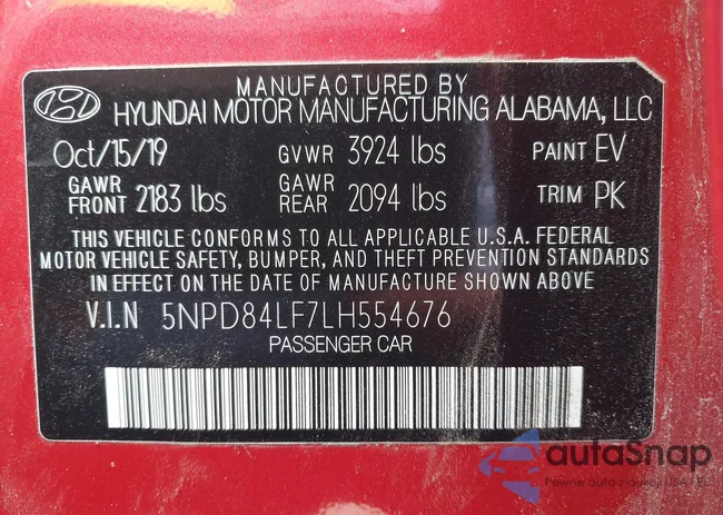 5NPD84LF7LH554676: 42425198