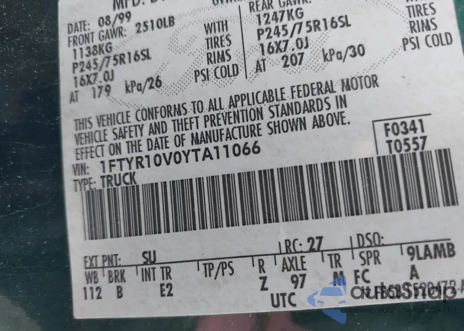 1FTYR10V0YTA11066: 42425232