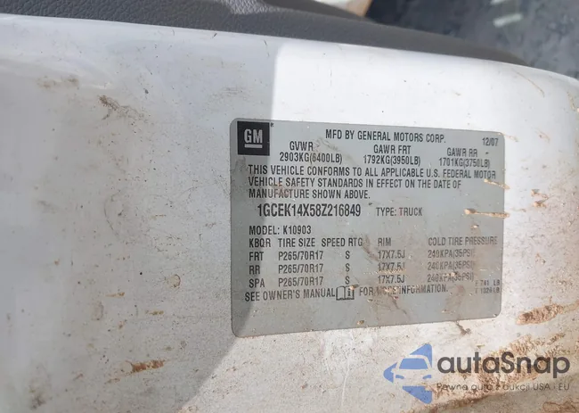 1GCEK14X58Z216849: 42425371