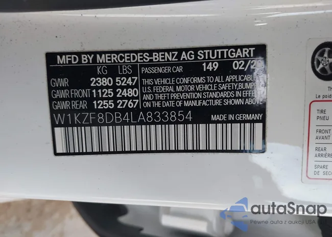 W1KZF8DB4LA833854: 42424616