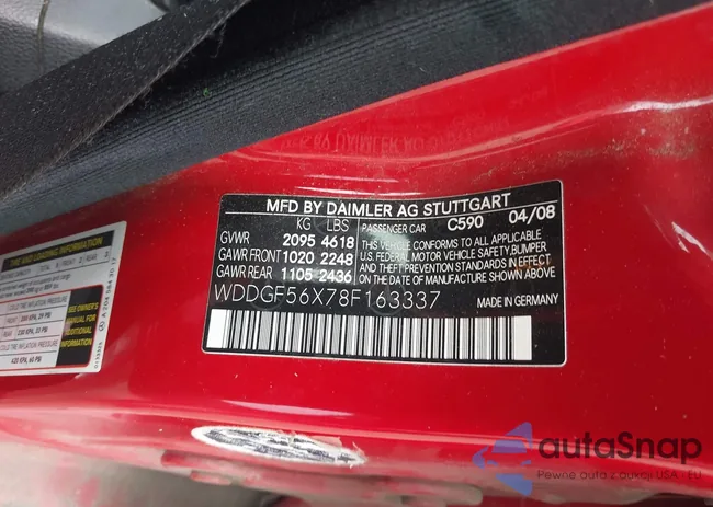 WDDGF56X78F163337: 42424692