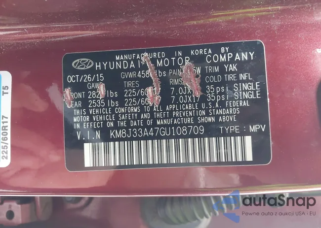 KM8J33A47GU108709: 42424760