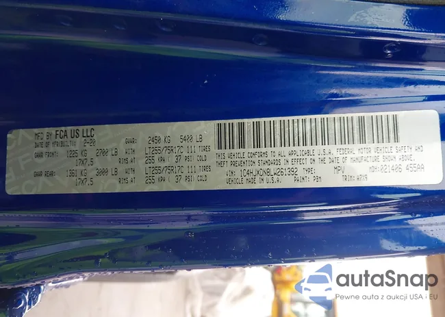 1C4HJXDN8LW261392: 42426148