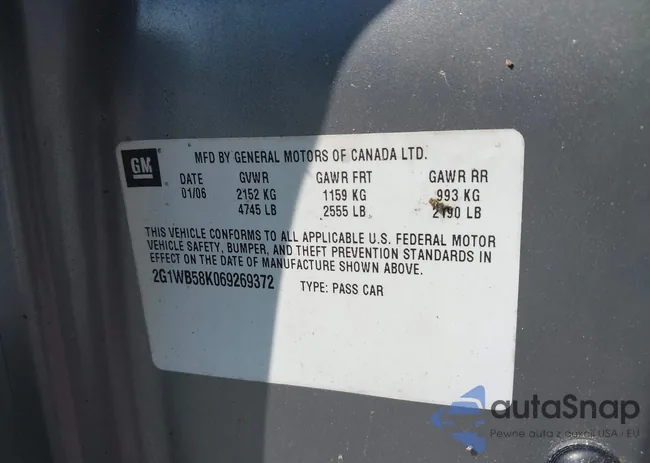 2G1WB58K069269372: 42426223