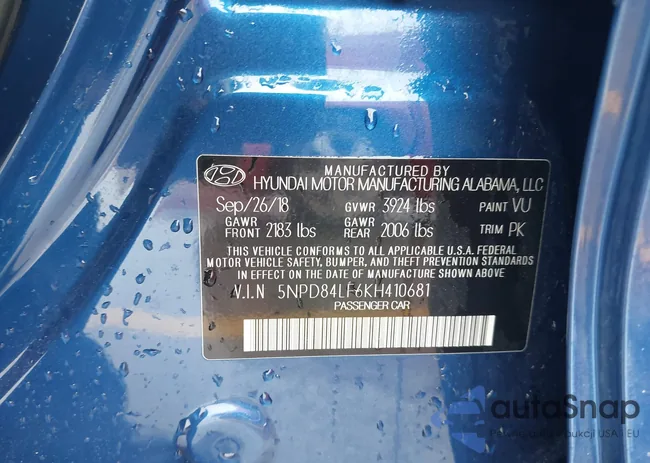 5NPD84LF6KH410681: 42426262