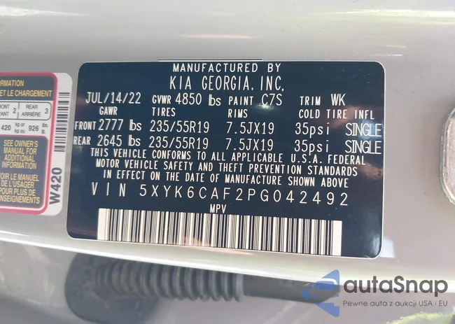 5XYK6CAF2PG042492: 42426332