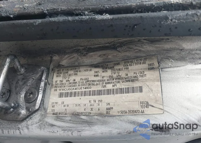 1FMCU0GX4EUE14933: 42425454