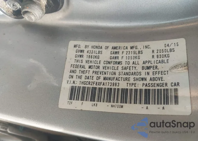 1HGCR2F8XFA173993: 42425476