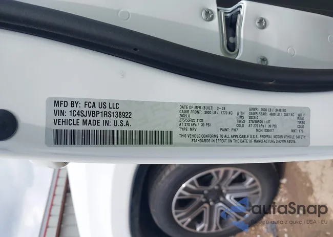 1C4SJVBP1RS138922: 42425614