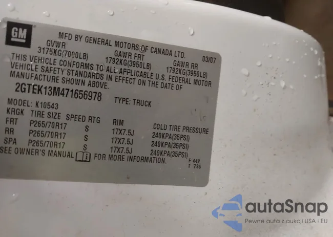 2GTEK13M471656978: 42426968