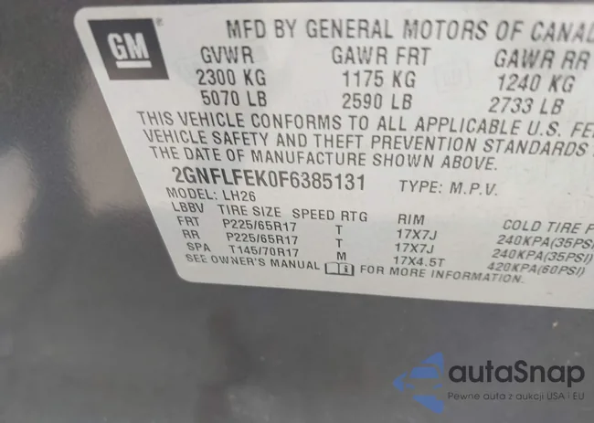 2GNFLFEK0F6385131: 42427055