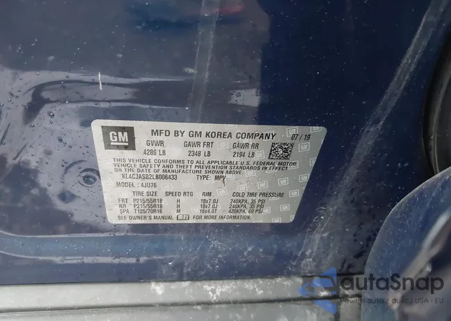 KL4CJASB2LB006433: 42427167