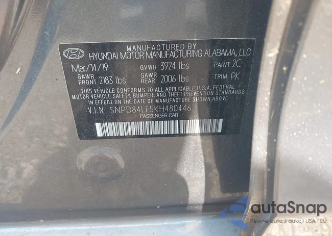 5NPD84LF5KH480446: 42427204