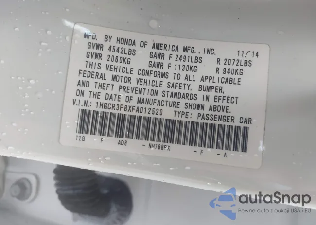 1HGCR3F8XFA012520: 42426802