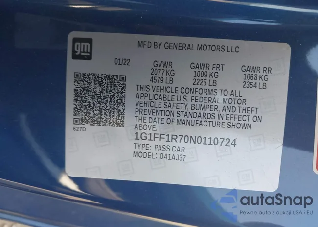 1G1FF1R70N0110724: 42426821