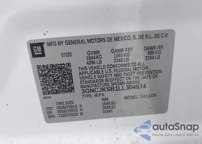 3GNCJKSB1LL304974: 42428127