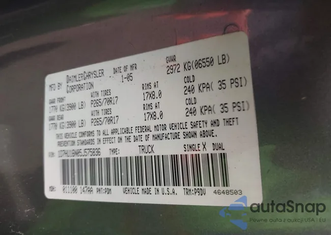 1D7HU16N05J575836: 42428153