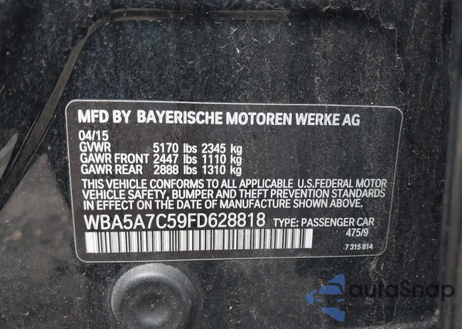 WBA5A7C59FD628818: 42428207