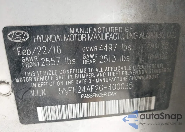 5NPE24AF2GH400035: 42428431