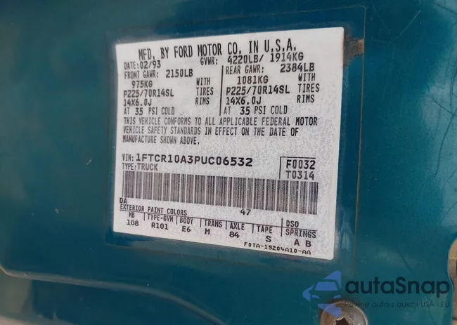 1FTCR10A3PUC06532: 42427632