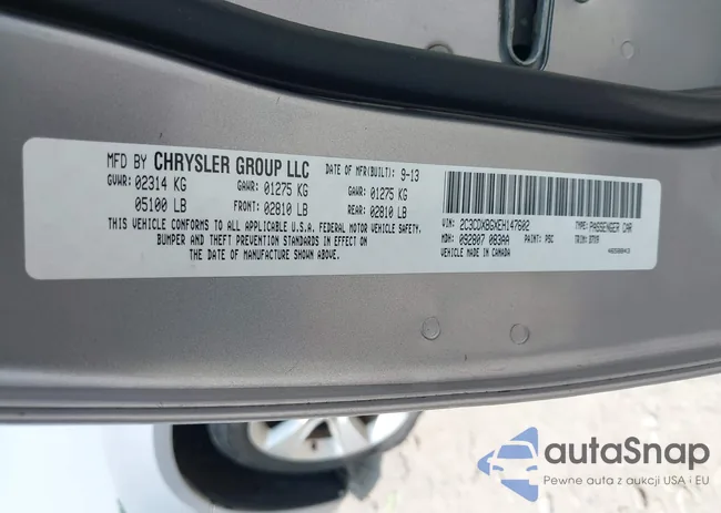 2C3CDXBGXEH147602: 42427714