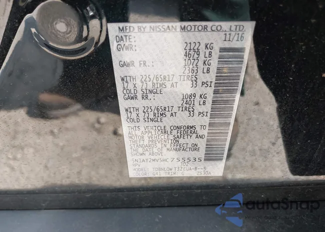 5N1AT2MV5HC755535: 42427755