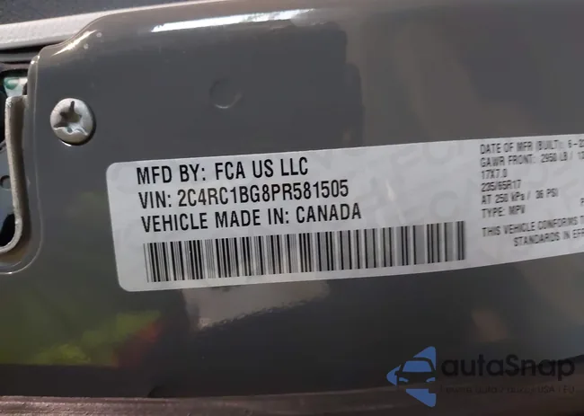 2C4RC1BG8PR581505: 42427767