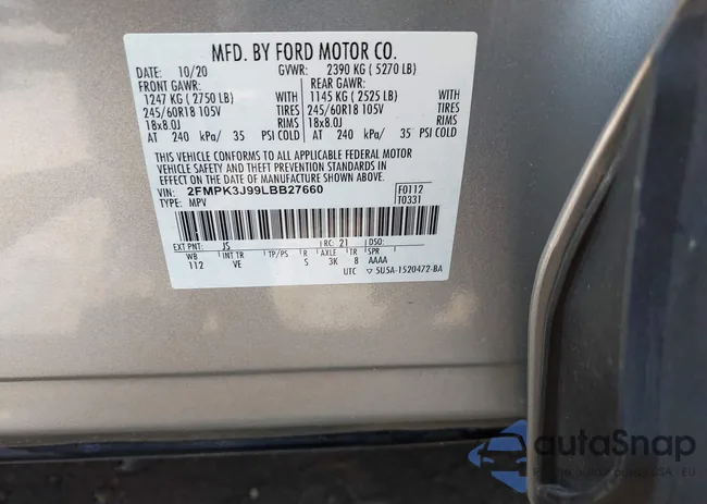 2FMPK3J99LBB27660: 42427785