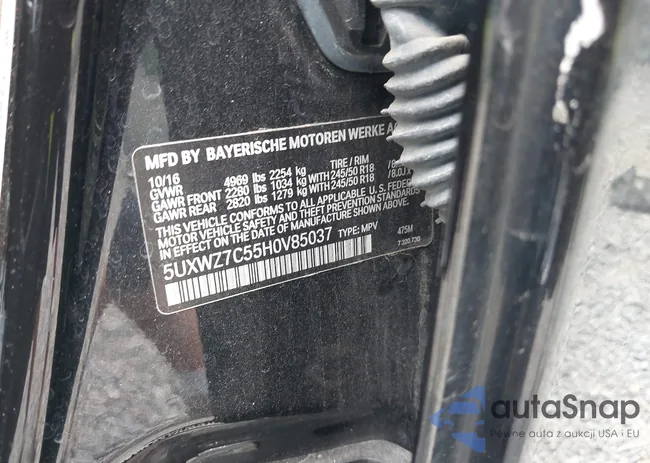 5UXWZ7C55H0V85037: 42427802