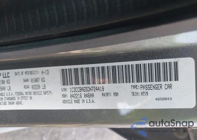 1C3CCBAG5DN724419: 42428856