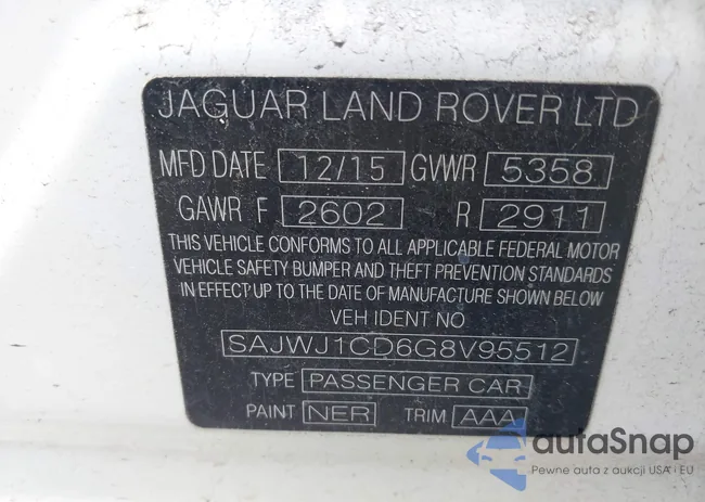 SAJWJ1CD6G8V95512: 42428982