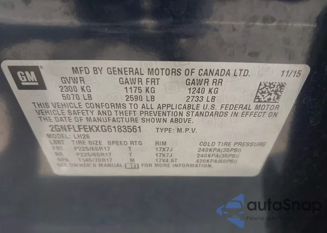 2GNFLFEKXG6183561: 42429125