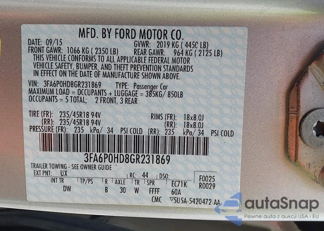 3FA6P0HD8GR231869: 42428498