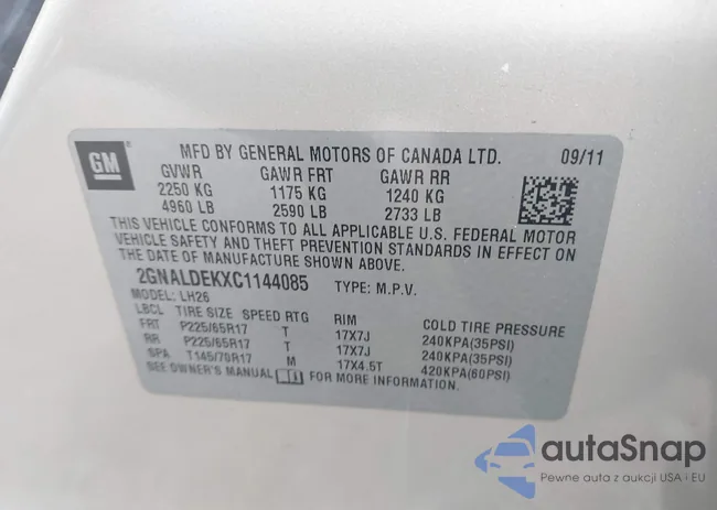 2GNALDEKXC1144085: 42428514