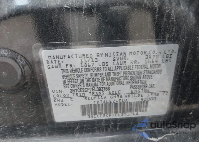 3N1CE2CP7EL393768: 42428574