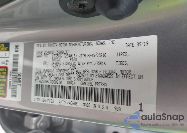 5TFAZ5CN6LX088210: 42428573