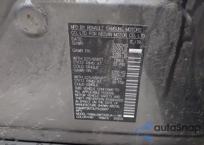 KNMAT2MT3LP529997: 42429889