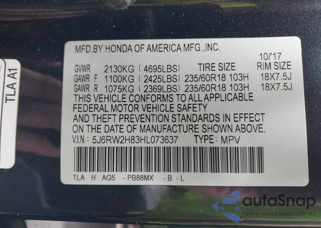 5J6RW2H83HL073637: 42429950