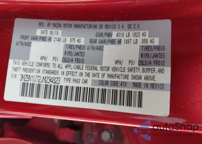 3MZBN1U72JM234823: 42430246