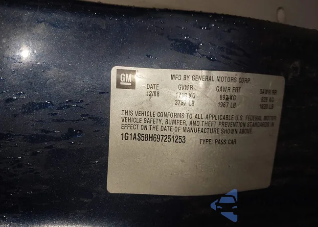 1G1AS58H697251253: 42430269