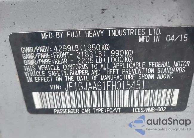 JF1GJAA61FH015451: 42429452
