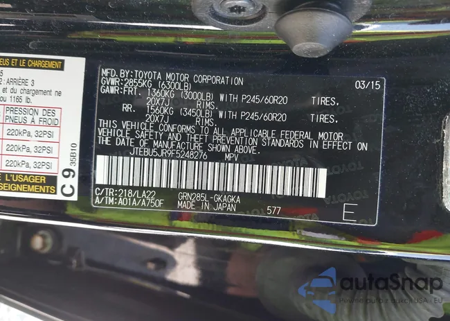 JTEBU5JR9F5248276: 42429579