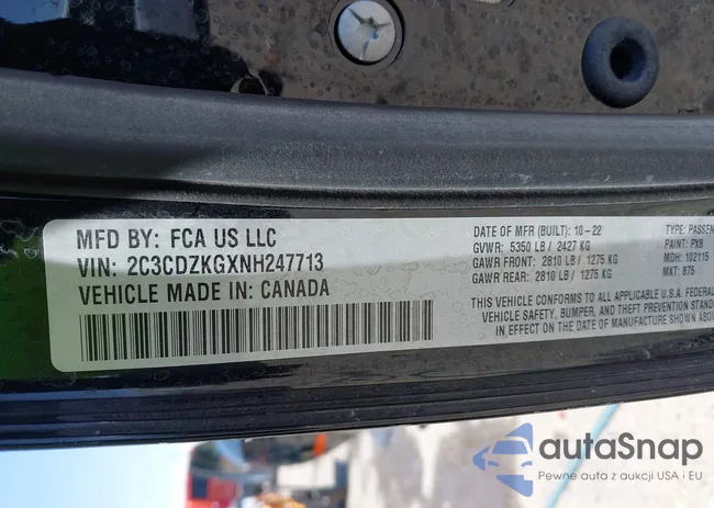 2C3CDZKGXNH247713: 42429601