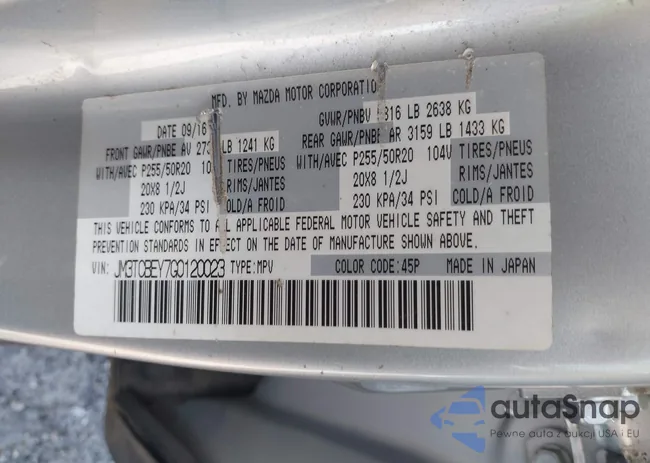 JM3TCBEY7G0120023: 42431039