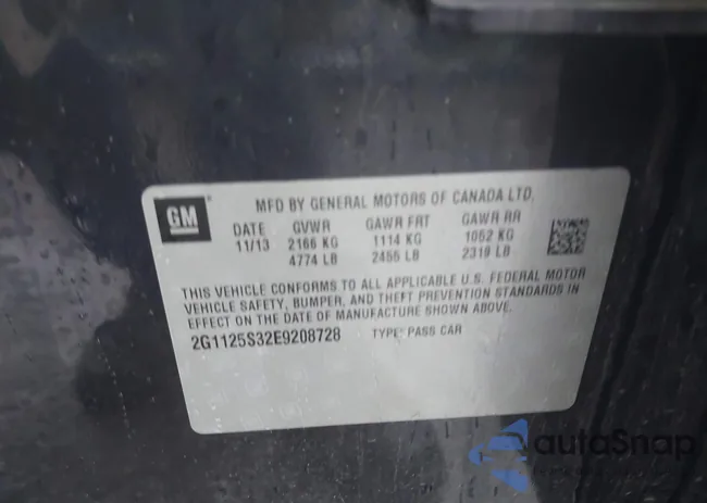 2G1125S32E9208728: 42431084