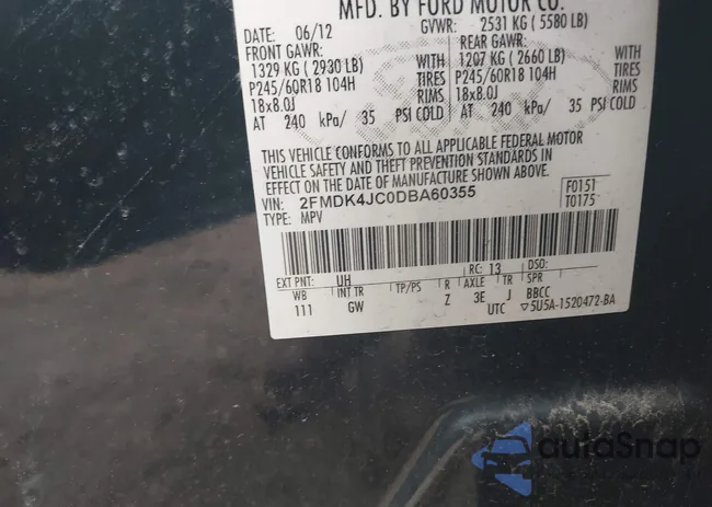 2FMDK4JC0DBA60355: 42431187