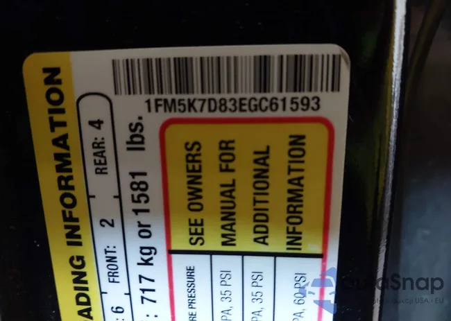 1FM5K7D83EGC61593: 42431214