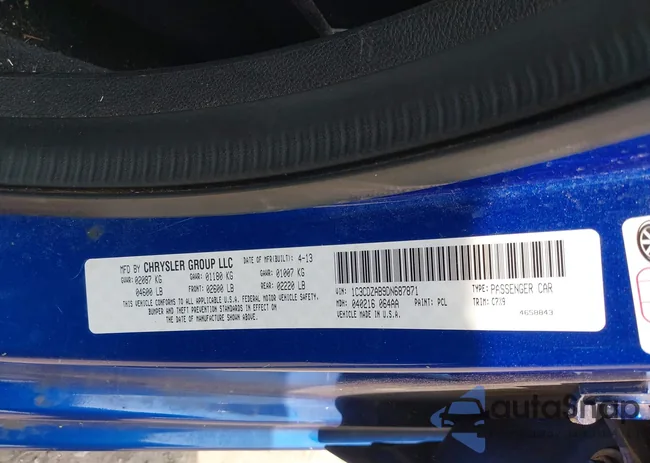 1C3CDZAB9DN687871: 42431304